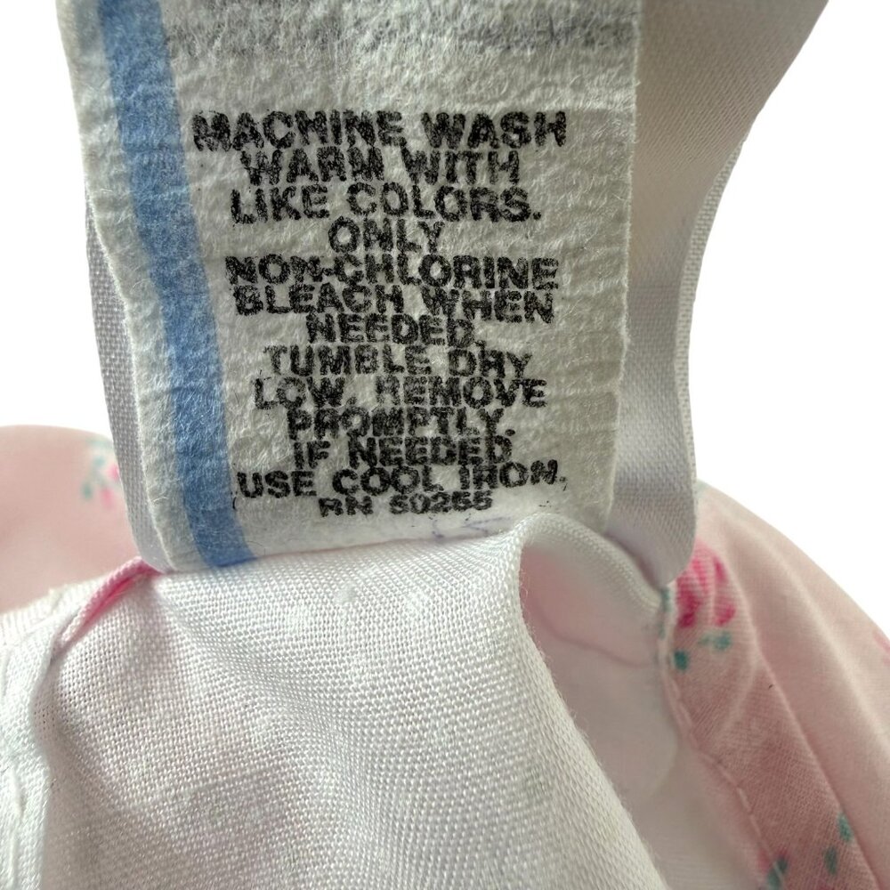 VTG Sears Baby Girls Infant Toddler Dress 24 Months Pink & White Floral Bloomers - Picture 10 of 14